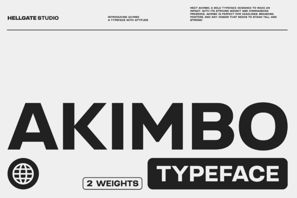 Akimbo Font: Bold & Modern