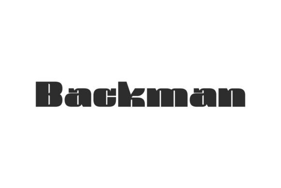 Backman Font Review
