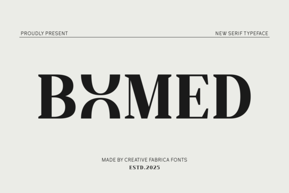 Bomed: A Bold Serif for Creative Branding