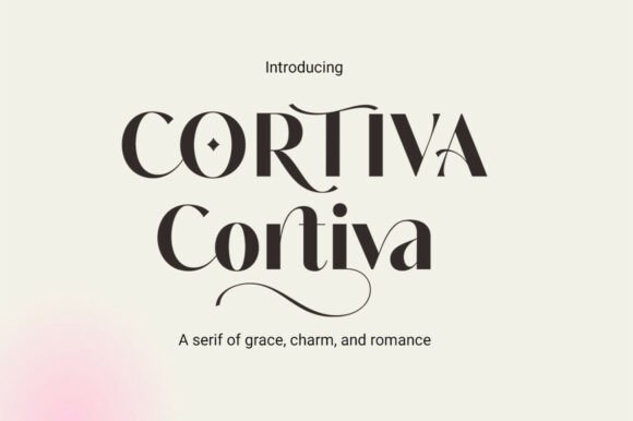 Cortiva: A Professional Serif Font for Small Businesses