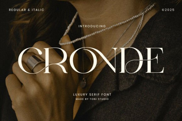 Cronde: A Luxurious Serif Font