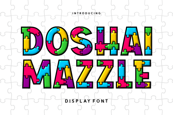 Doshai Mazzle Font for Creative Projects