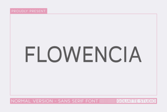 Flowencia: A Modern Font for Business