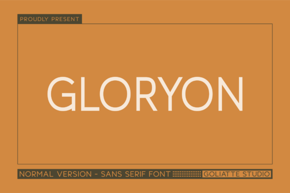 Gloryon: A Modern Font for Business Branding