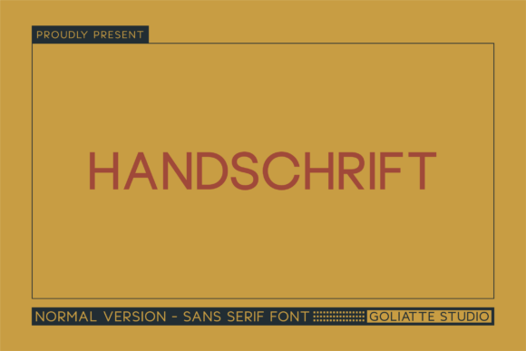 Handschrift: A Modern Sans Serif Font for Business
