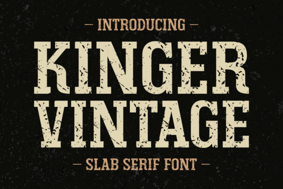 Kinger Vintage Font for Web Design