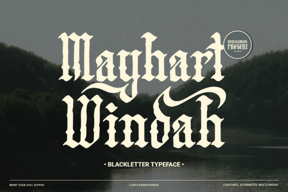 Mayhart Windah: Bold Blackletter Font