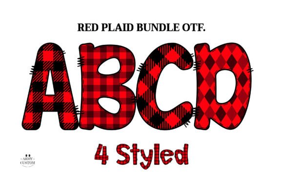 Red Buffalo Plaid Font Review