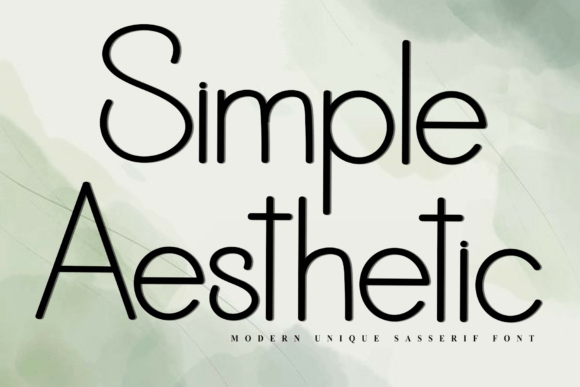 Simple Aesthetic Font