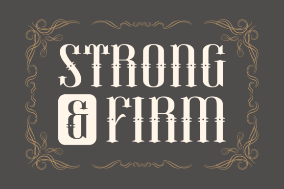 Strong and Firm Font: Bold and Timeless