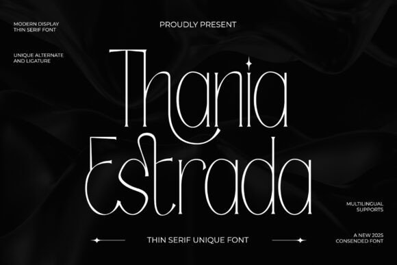 Thania Estrada Regular: A Serif for Impact
