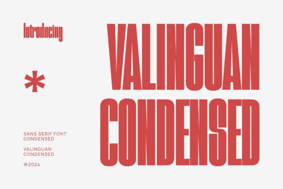 Valinguan Condensed: A Modern Font for Makers