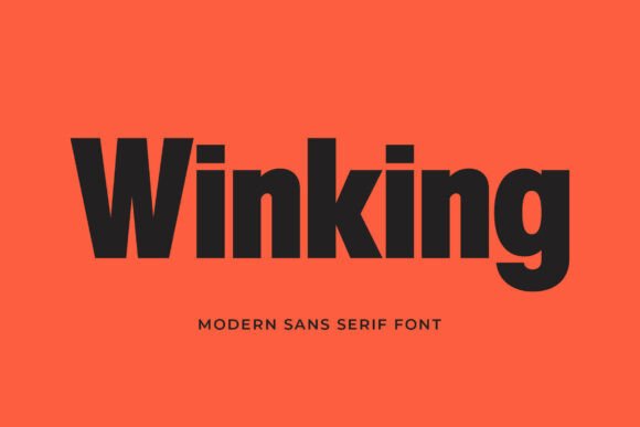Winking: A Bold, Playful Sans Serif